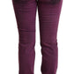 Costume National Elegant Purple Slim Fit Denim Jeans