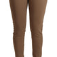 Scervino Street Chic Brown Mid Waist Tapered Pants