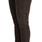 Acht Chic Slim Fit Brown Skinny Jeans