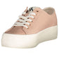 Calvin Klein Pink Cotton Women Sneaker