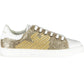 Emporio Armani Gold Polyester Women Sneaker