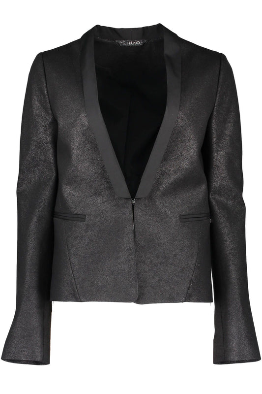 Liu Jo Black Elastane Women Jacket