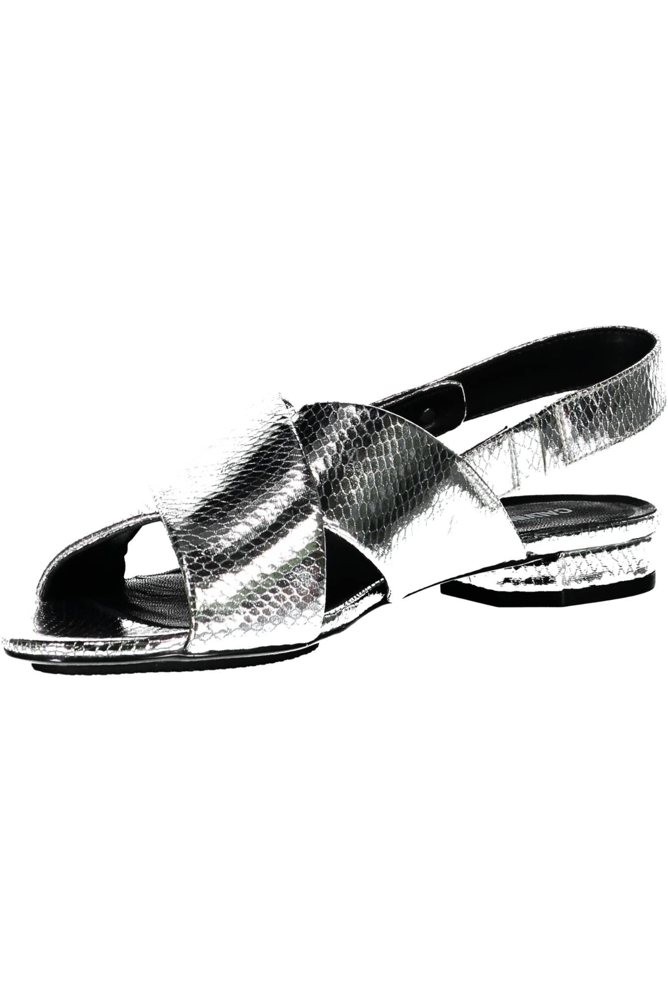 Calvin Klein Silver Rubber Women Sandal