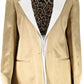 Just Cavalli Gold Linen Women Jacket