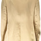 Just Cavalli Gold Linen Women Jacket