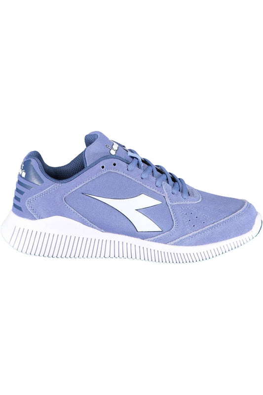 Diadora Light Blue Fabric Women Sneaker