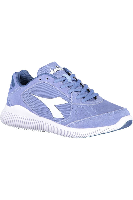 Diadora Light Blue Fabric Women Sneaker