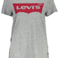 Levi's Gray Cotton Women T-Shirt