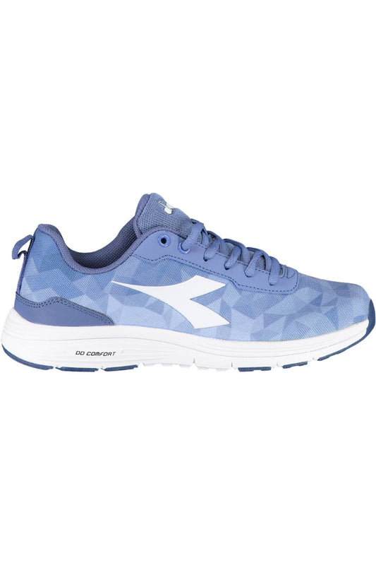 Diadora Light Blue Fabric Women Sneaker