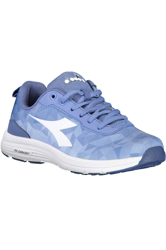 Diadora Light Blue Fabric Women Sneaker