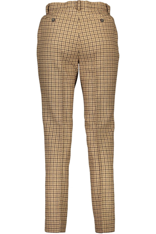 Gant Brown Polyester Women Pants