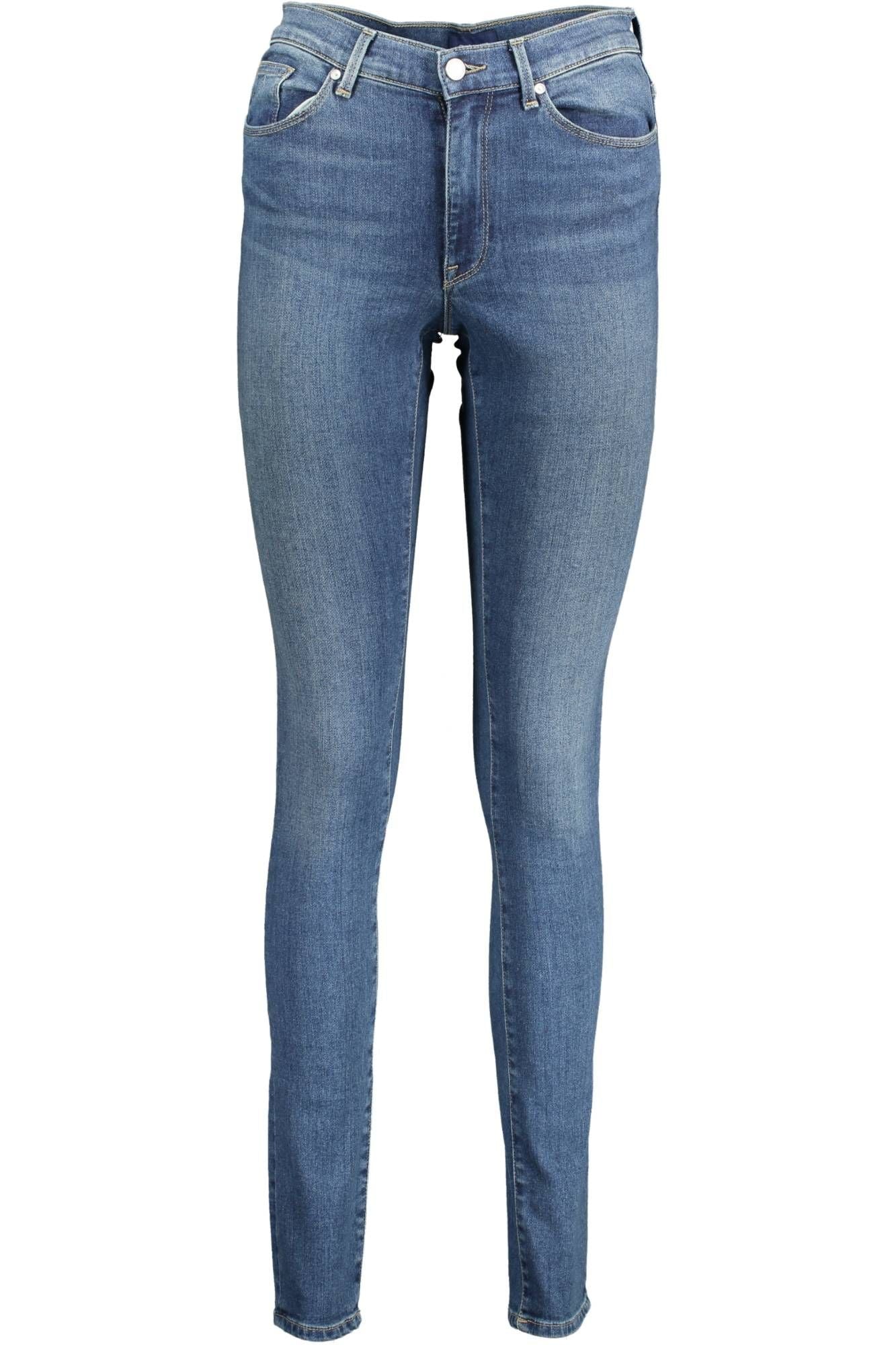 Gant Light Blue Cotton Women Jeans