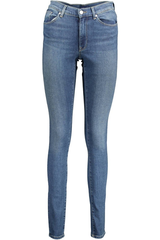 Gant Light Blue Cotton Women Jeans