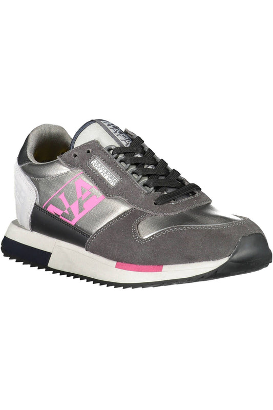 Napapijri Gray Polyester Women Sneaker