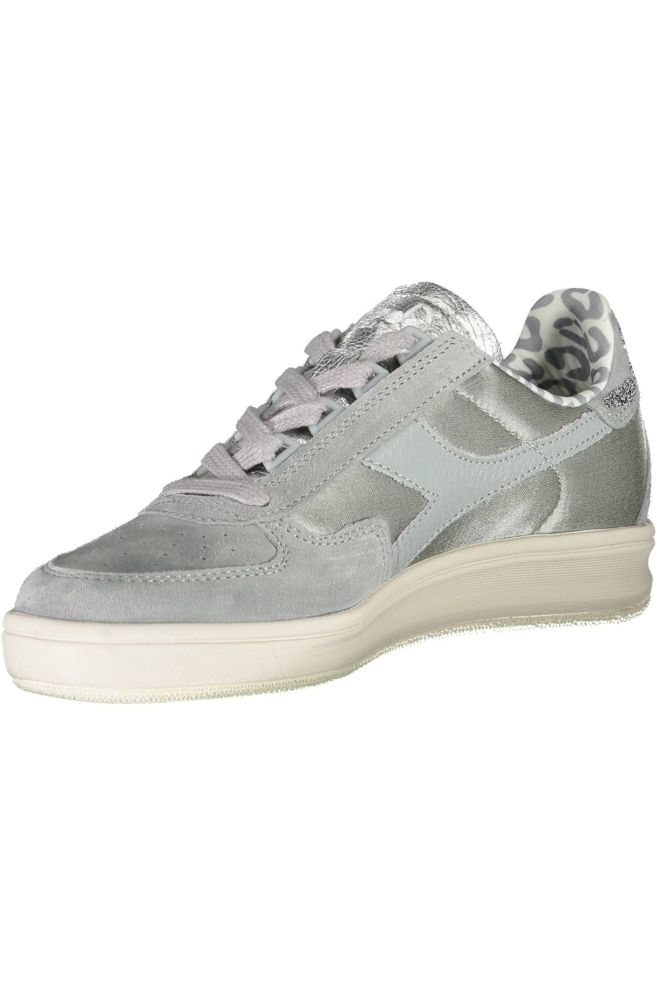 Diadora Gray Fabric Women Sneaker