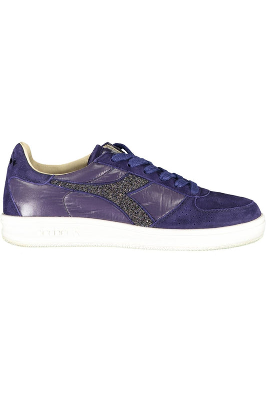 Diadora Blue Fabric Women Sneaker