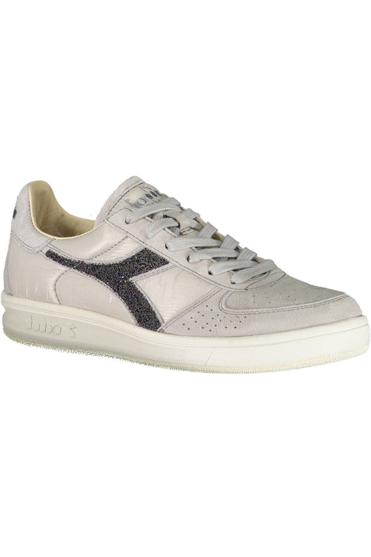 Diadora Gray Fabric Women Sneaker