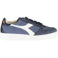 Diadora Blue Fabric Women Sneaker