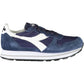 Diadora Blue Fabric Women Sneaker