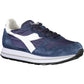 Diadora Blue Fabric Women Sneaker