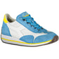 Diadora Light Blue Fabric Women Sneaker