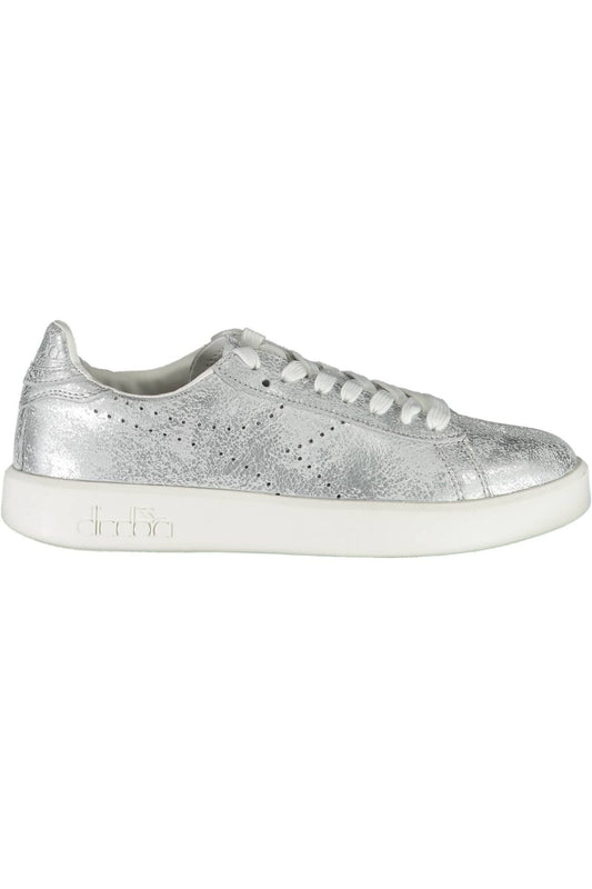 Diadora Silver Fabric Women Sneaker