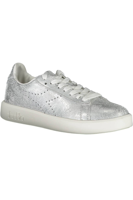 Diadora Silver Fabric Women Sneaker