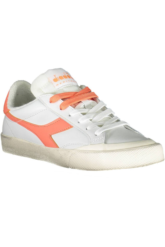 Diadora White Fabric Women Sneaker