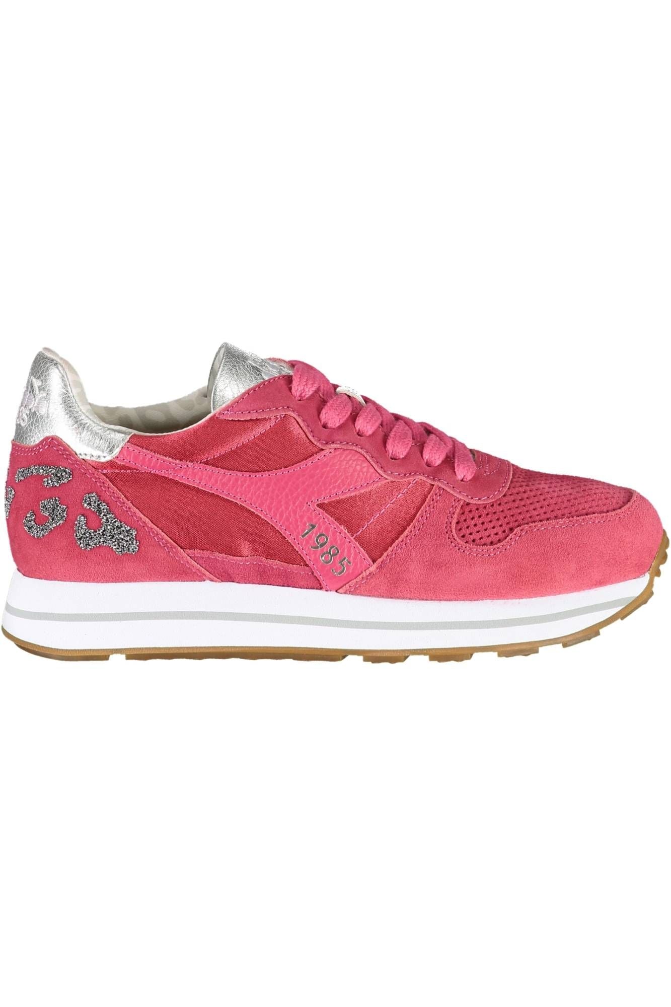 Diadora Red Fabric Women Sneaker