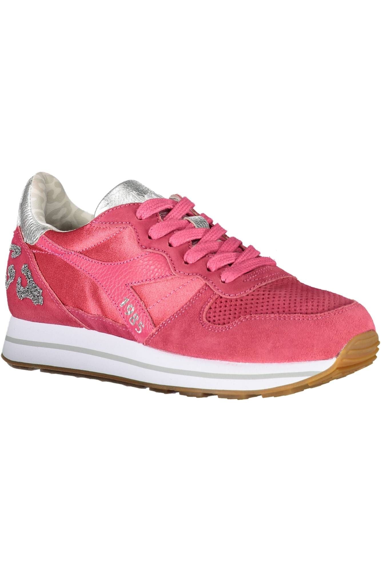 Diadora Red Fabric Women Sneaker