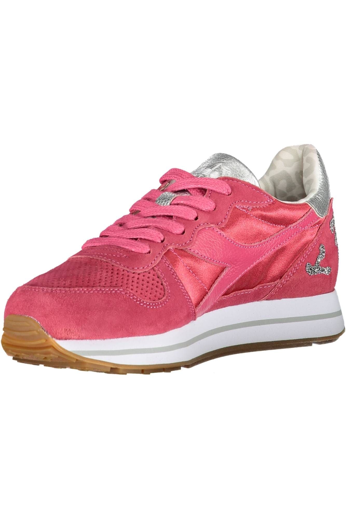 Diadora Red Fabric Women Sneaker