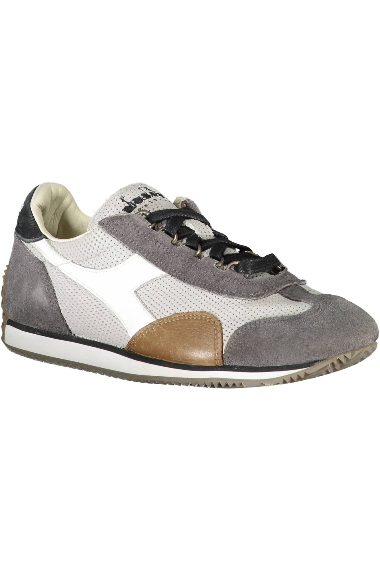 Diadora Gray Fabric Women Sneaker