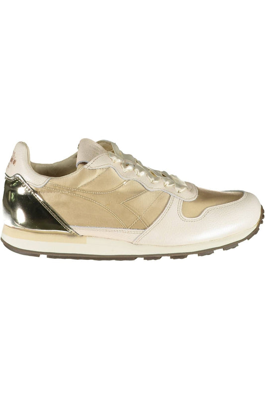 Diadora Beige Fabric Women Sneaker