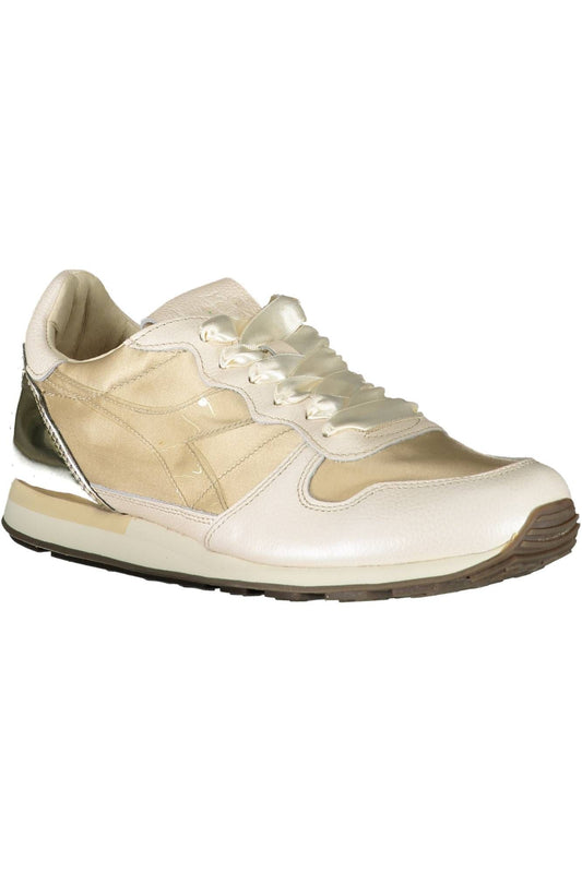 Diadora Beige Fabric Women Sneaker