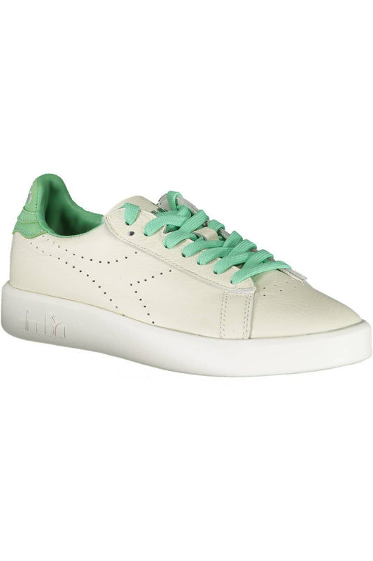 Diadora White Fabric Women Sneaker