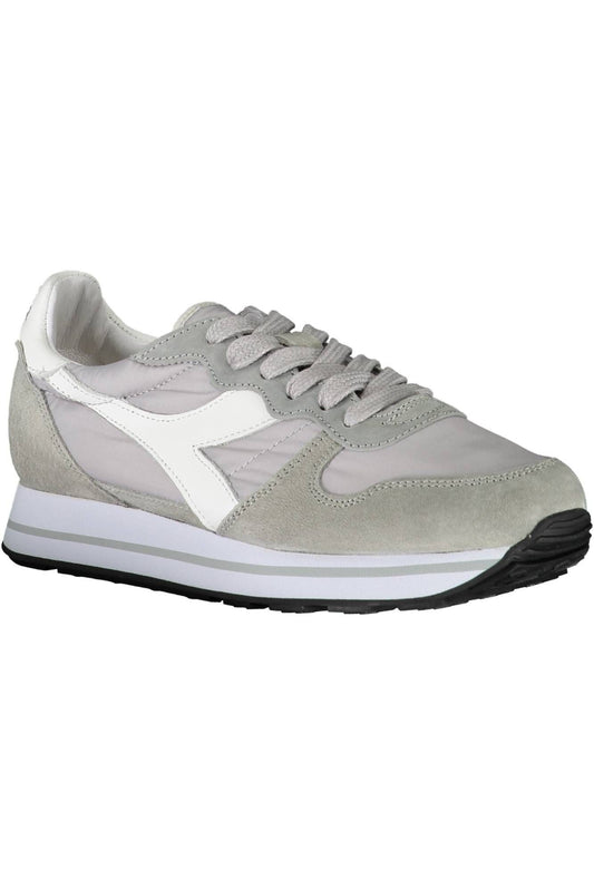 Diadora Gray Fabric Women Sneaker