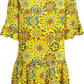 Desigual Yellow Cotton Women Dress