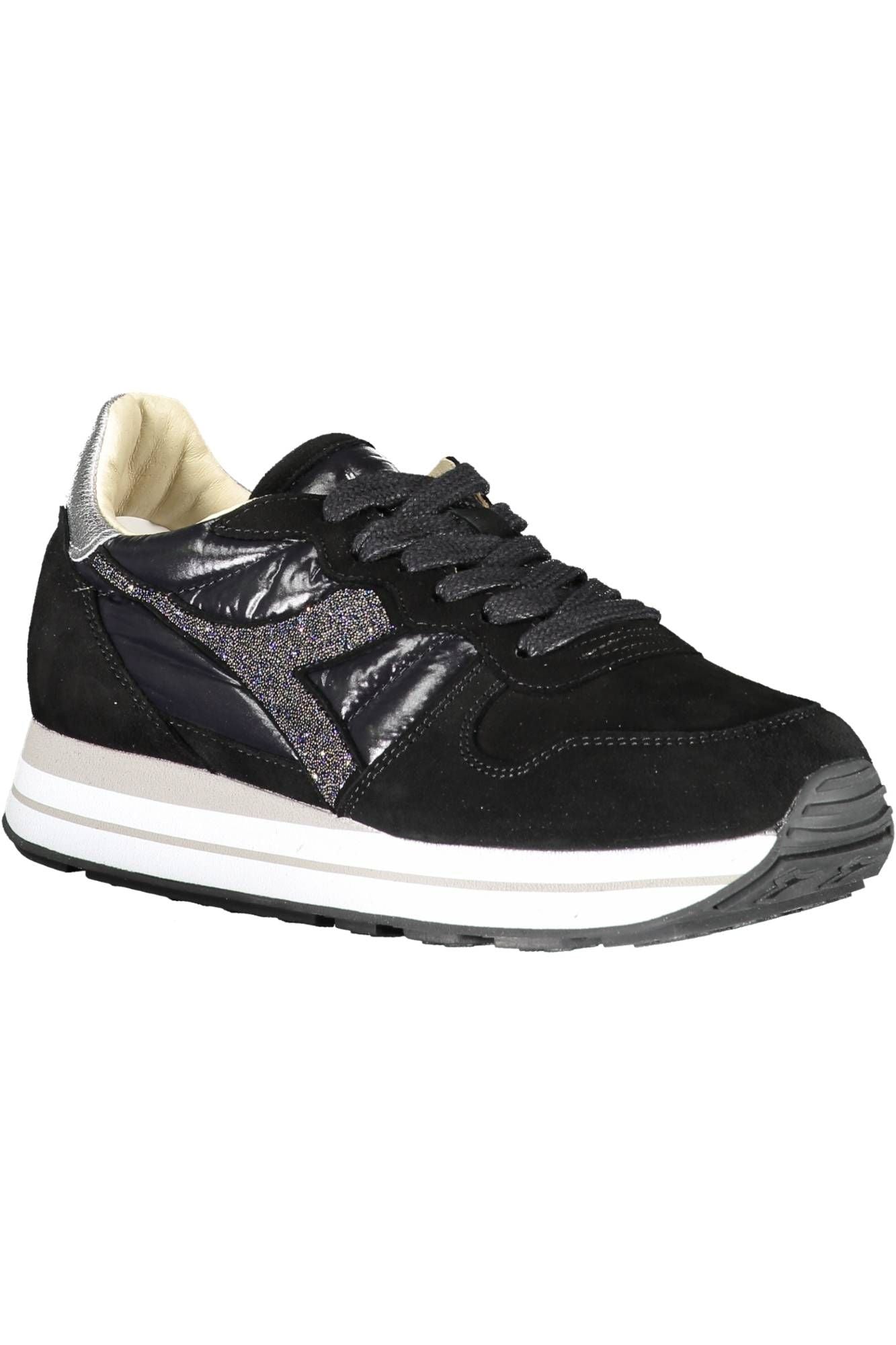 Diadora Black Fabric Women Sneaker