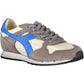 Diadora Gray Fabric Women Sneaker