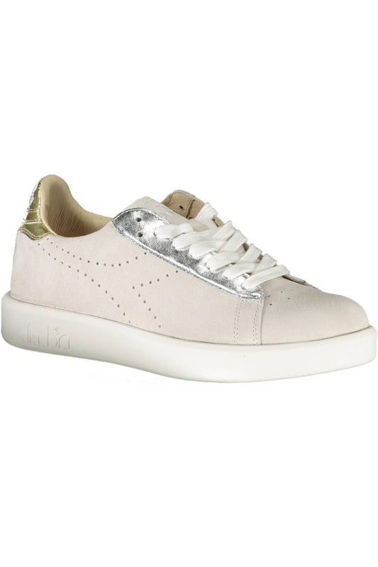 Diadora White Fabric Women Sneaker