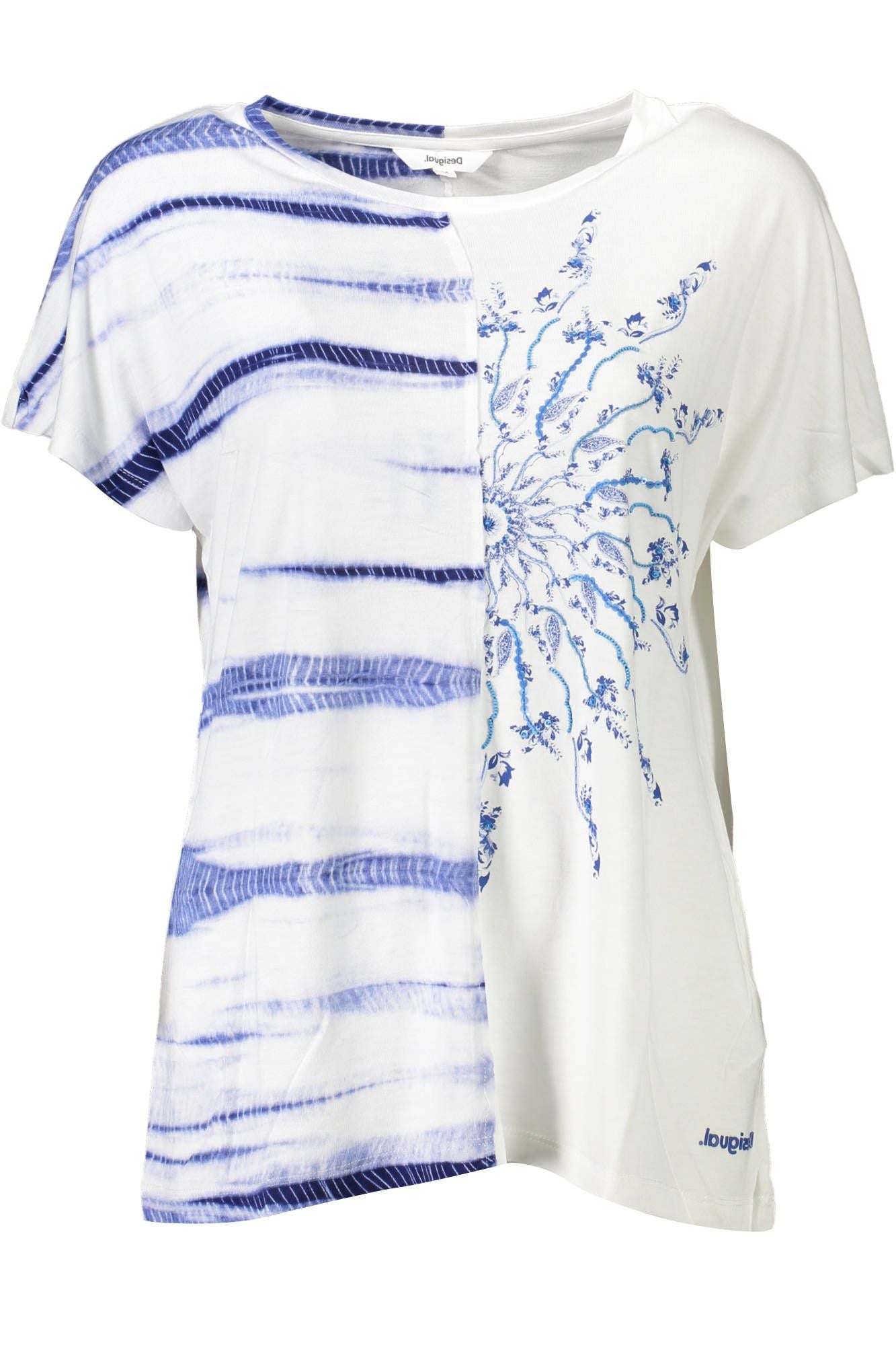 Desigual White Viscose Women T-Shirt