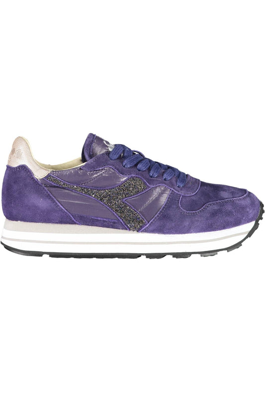 Diadora Blue Fabric Women Sneaker