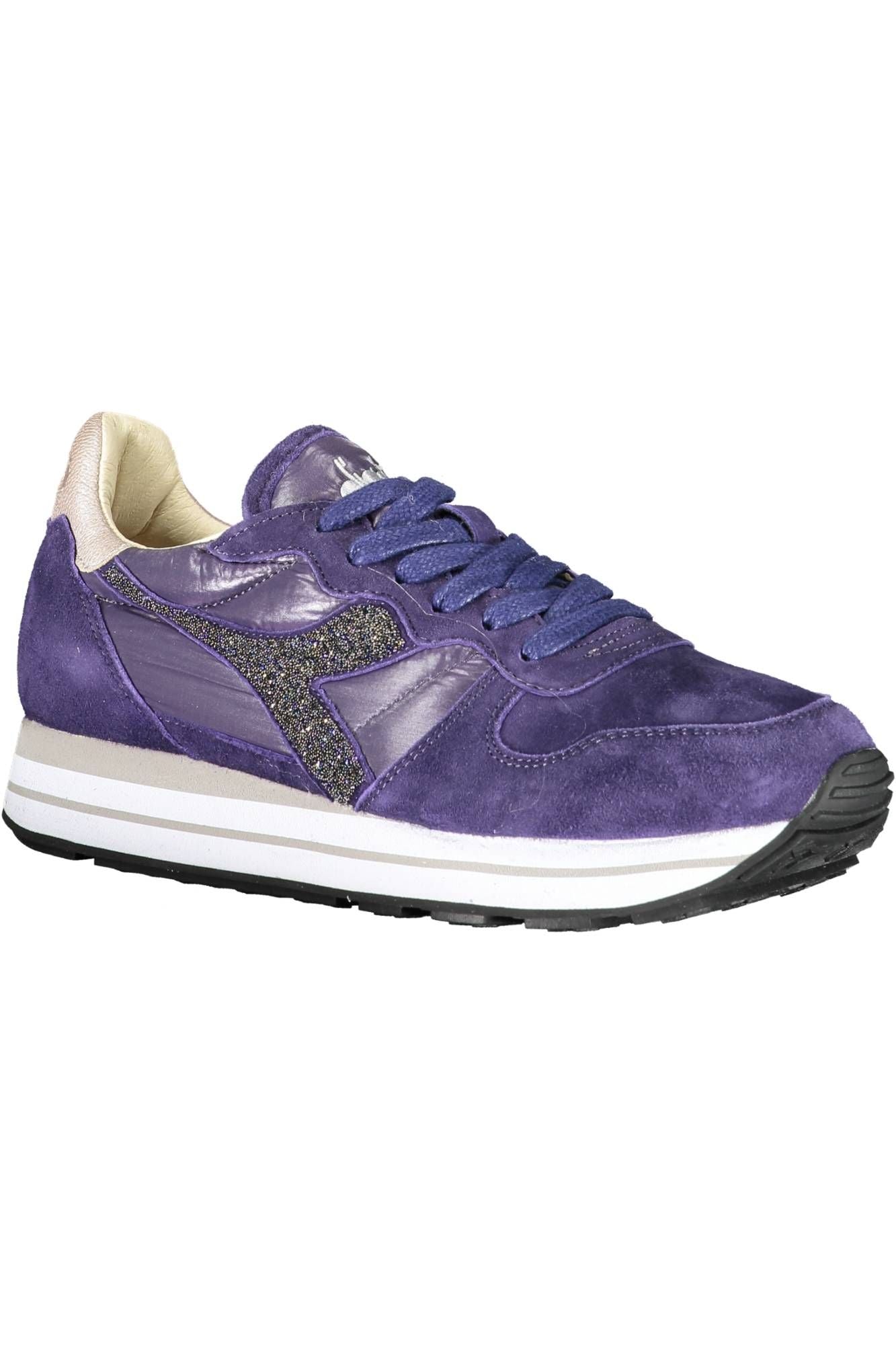 Diadora Blue Fabric Women Sneaker