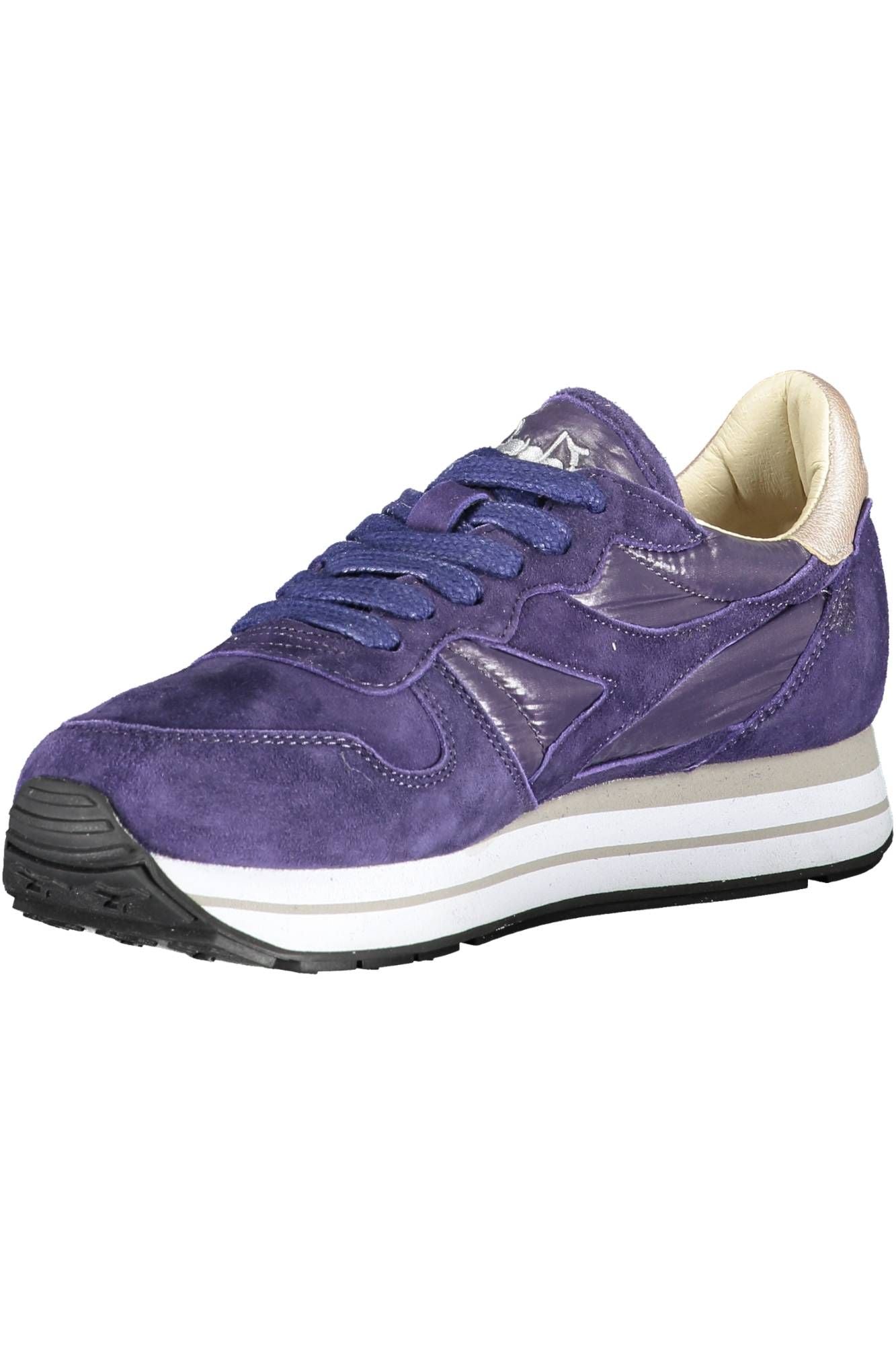 Diadora Blue Fabric Women Sneaker