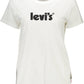 Levi's White Cotton Women T-Shirt