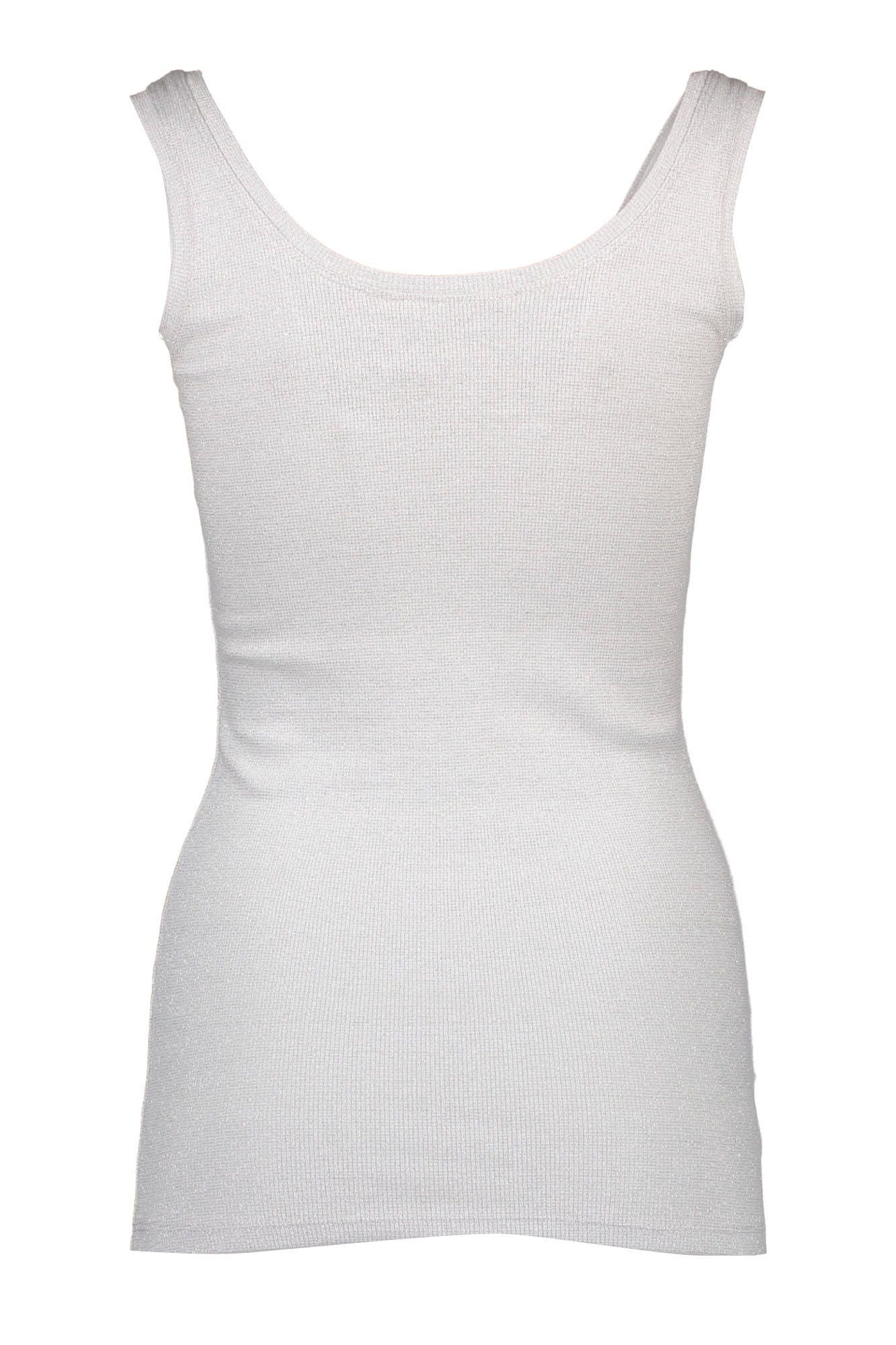 Silvian Heach White Cotton Women Tank Top