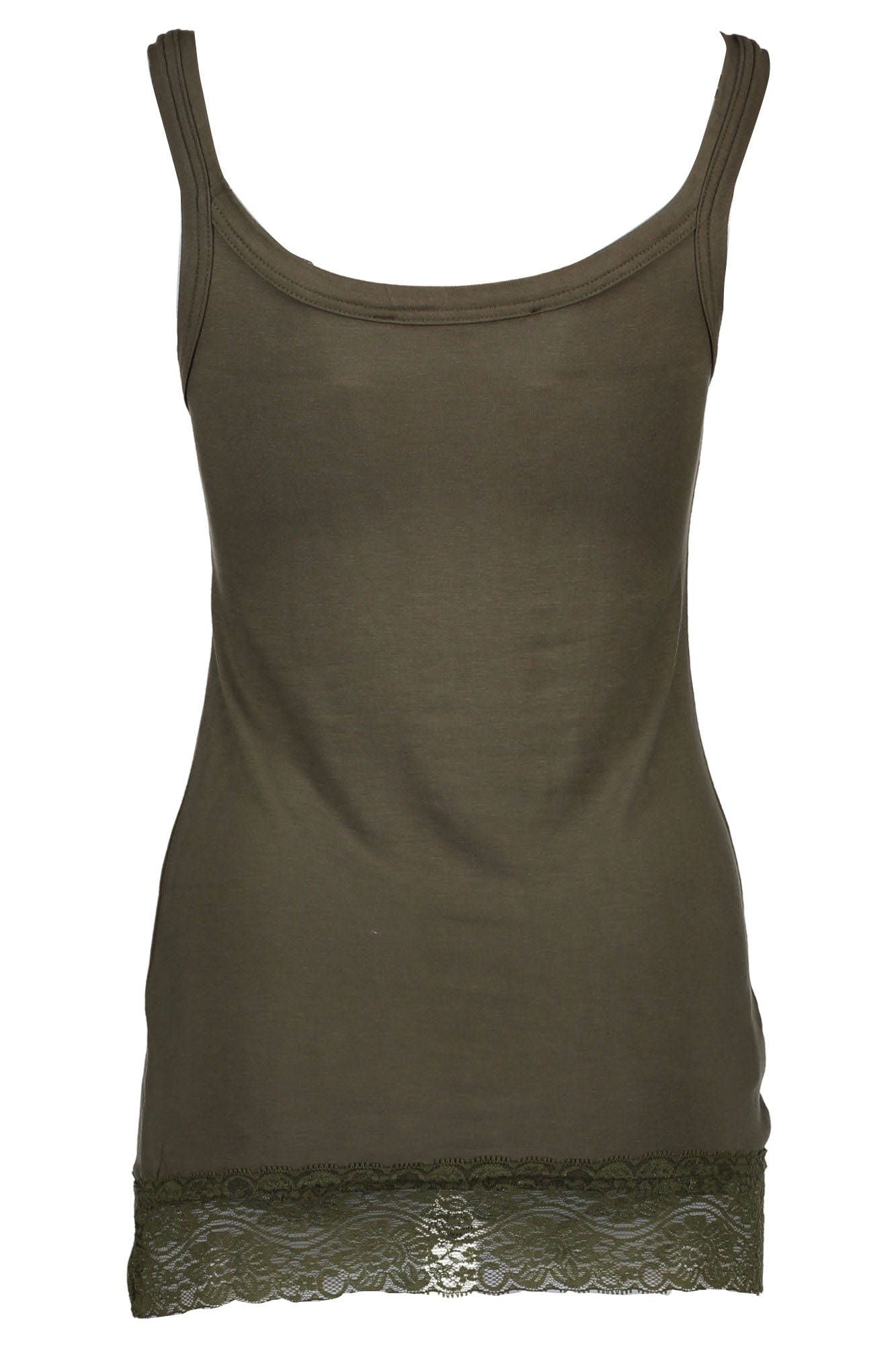 Silvian Heach Green Cotton Women Tank Top