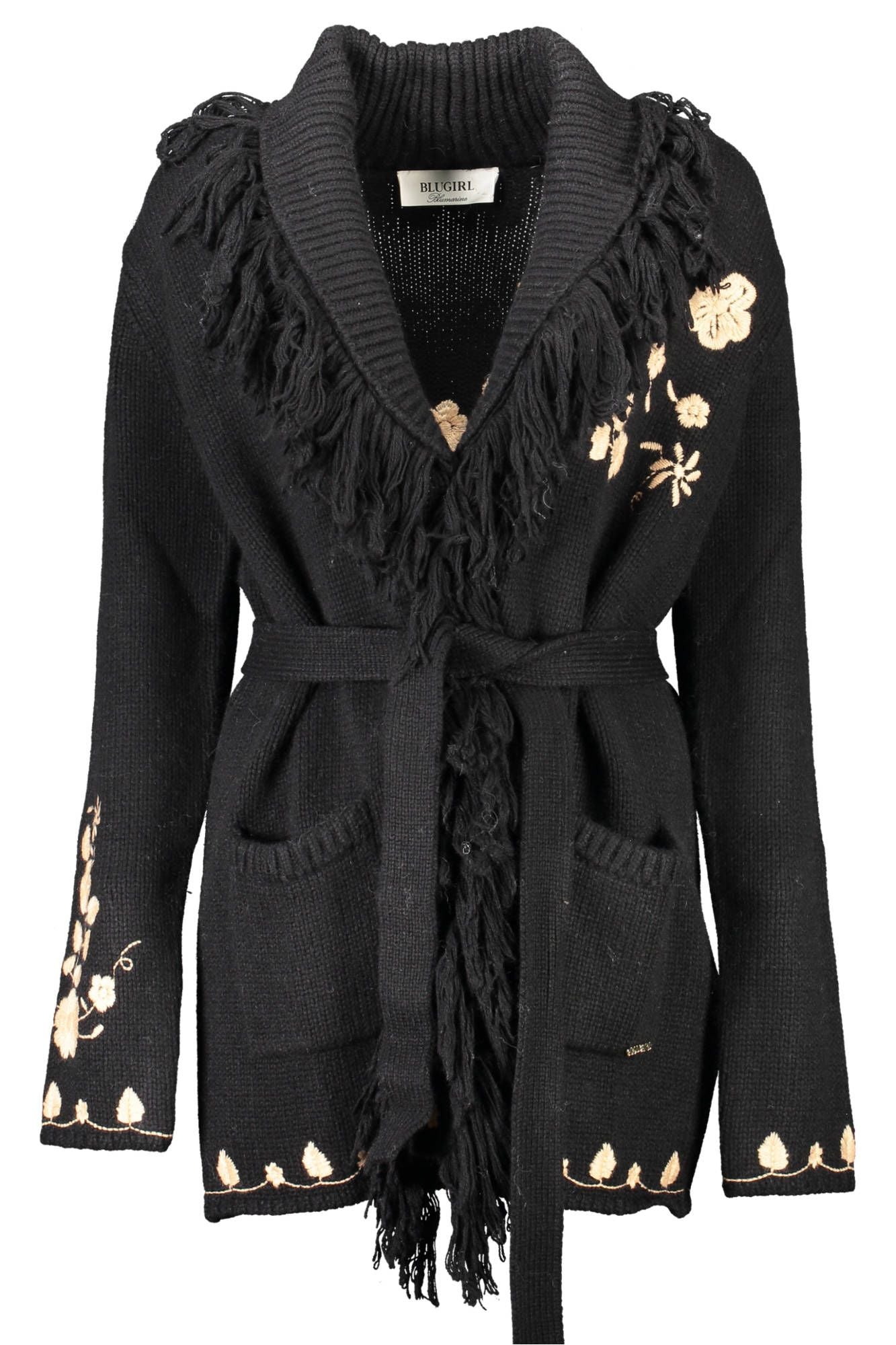 Blugirl Black Wool Women Cardigan