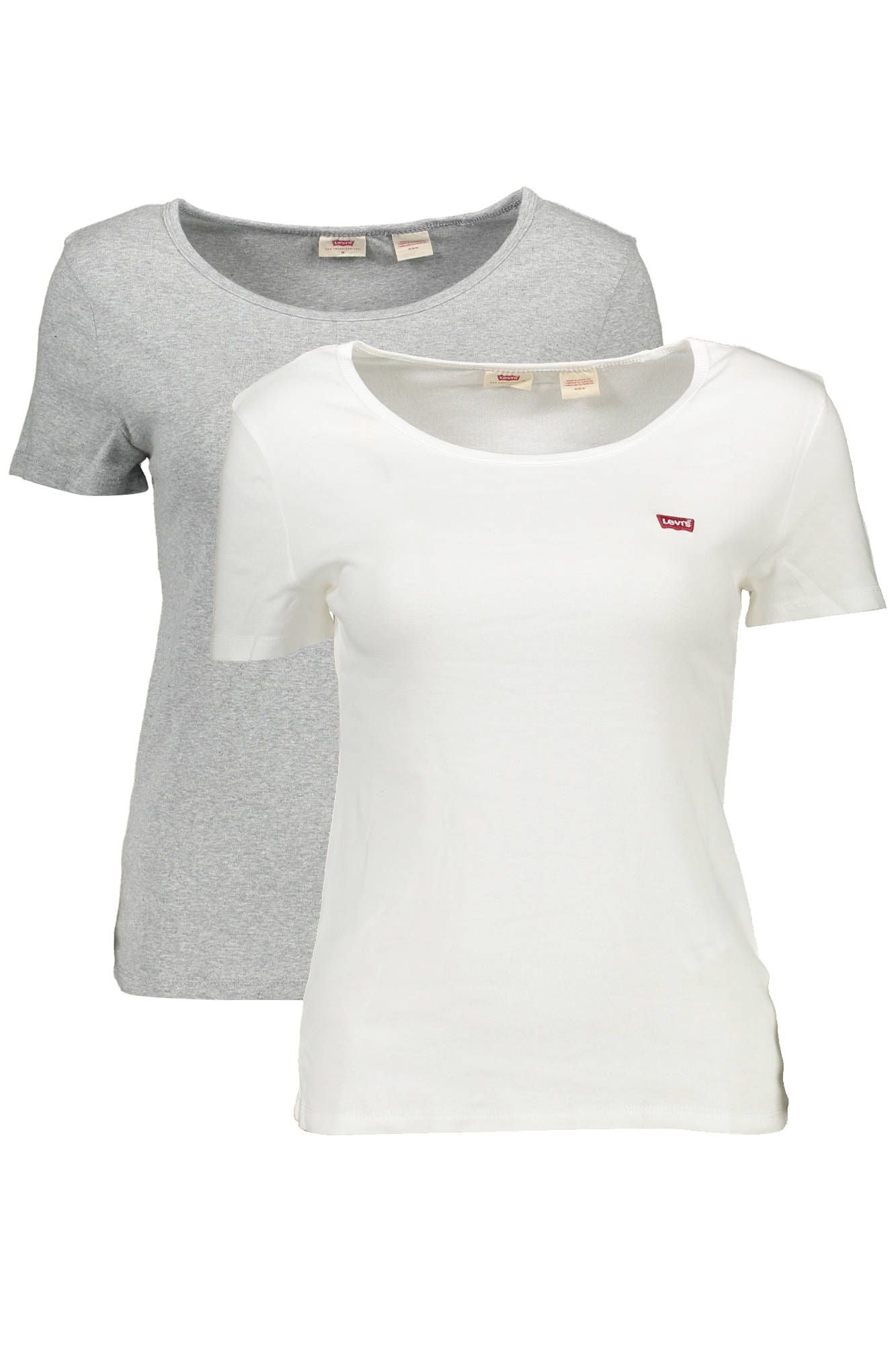 Levi's Gray Cotton Women T-Shirt