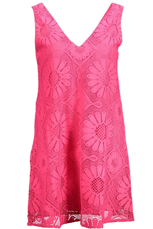 Desigual Pink Elastane Women Dress